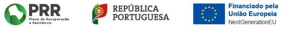 Logo PRR - financiamento comunitário