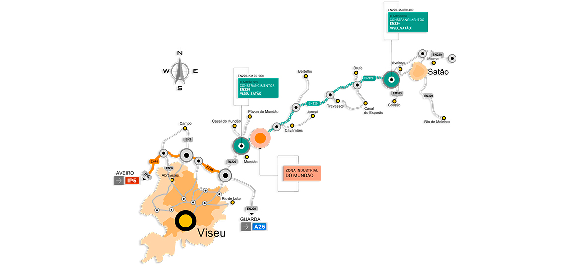 Empreitada de Eliminação dos constrangimentos na EN229 entre Viseu e Sátão
